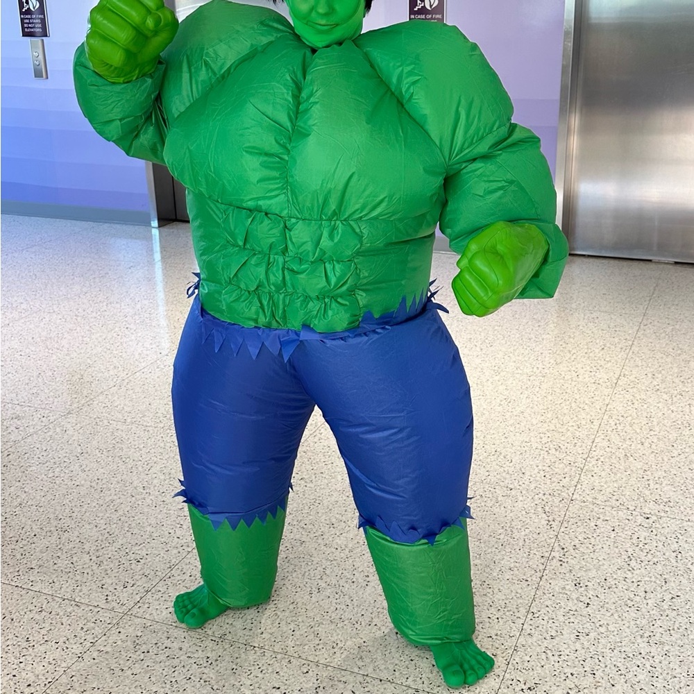 Incredible Hulk Inflatable Suit Costume and Accessories